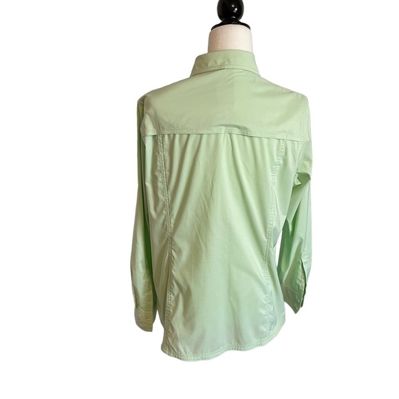 Eddie Bauer Ladies Mint Green Long Sleeves - Roll up - Size Large - Picture 11 of 13